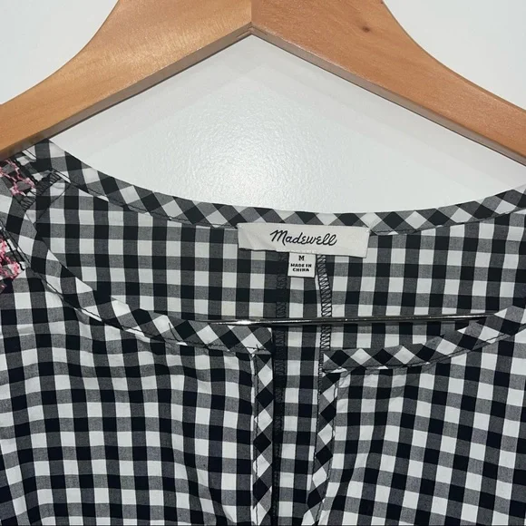Madewell - Smocked Gingham Top - Picture 6 of 9
